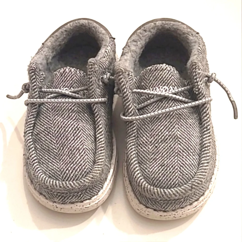 Bruno Marc Slip-On Fur Casual Loafer Unisex Knit Canvas Moccasin Sneaker Sz 9